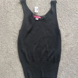 Noodle NYC Sparkly Ribbed Tank Top